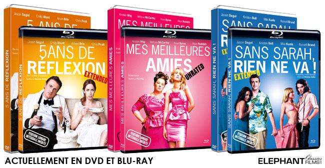 Tentez de gagner un DVD et un BLU-RAY de Sans Sarah, Rien ne va !, Mes Meilleures Amies et 5 Ans de Rflexion