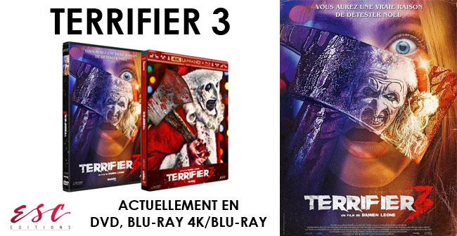 Tentez de gagner un combo BLU-RAY 4K/BLU-RAY de Terrifier 3