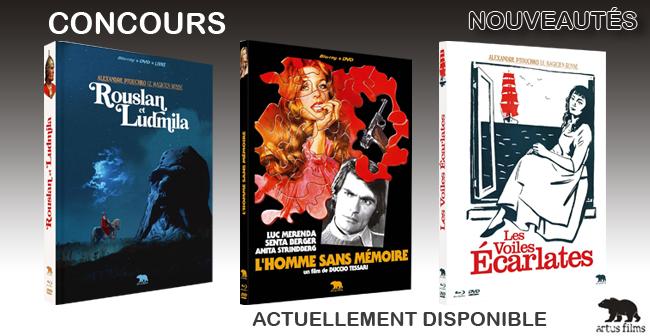 Tentez de gagner des combos BLU-RAY/DVD de Les Voiles �carlates, L'Homme sans M�moire et Rouslan et Ludmila